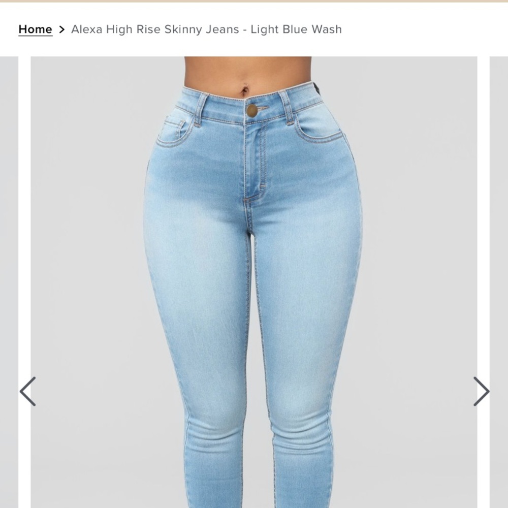 Fashion Nova Plus Size High Rise Skinny Jeans!Blue